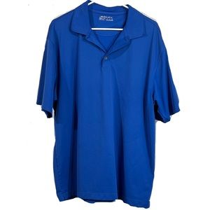 Nike Golf Fit Dri Mens XL Short Sleeve Polo Shirt Royal Blue